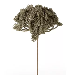 Kwiat sztuczny koper polny szarobeżowy 60 cm