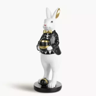 Wielkanocna figurka zajączka w smokingu