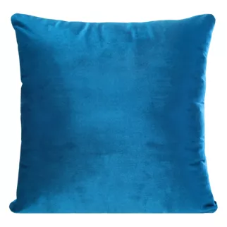 Poszewka na poduszkę 40x40 cm welwetowa z połyskiem granatowa SAMANTA
