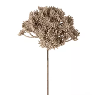 Kwiat sztuczny koper polny ciemnobeżowy 60 cm