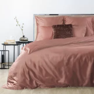 Pościel 160x200 cm komplet 3 częściowy bawełniany kolor różowy Nova 3