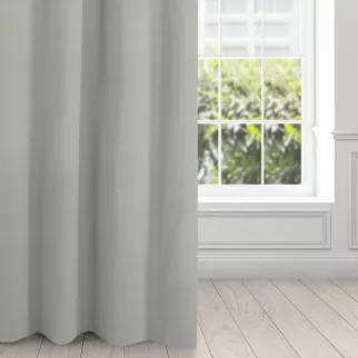 Zasłona szara z matowego welwetu 140x250 cm przelotka - MILO