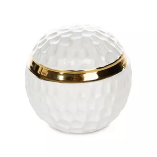 Kula dekoracyjny ETNA z wytłaczanym worem i złotymi akcentami