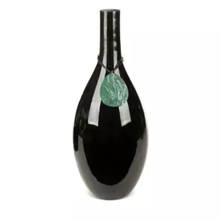 Wazon CAPRI ze szkła artystycznego z malachitową zawieszką