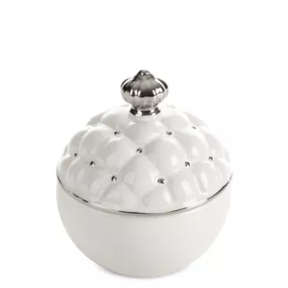 Pojemnik ceramiczny ADORE zdobiony pikowaniem