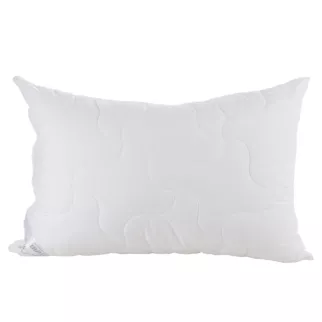 Poduszka 40 x 40 cm biała z naturalnymi włóknami bambusowymi NATURE