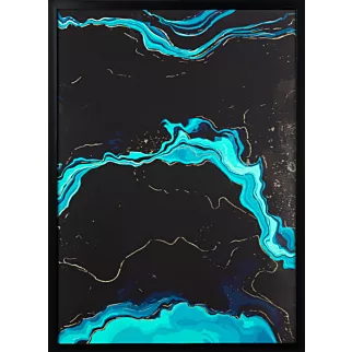 Obraz ABSTRAKCJA  1 w czarnej ramie