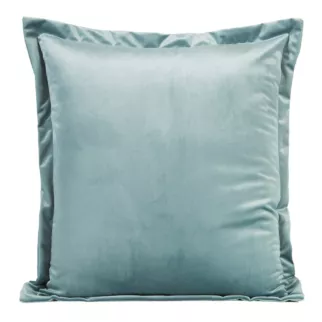 Poszewka na poduszkę 45x45 cm welwetowa morska z ozdobnymi brzegami RIA Diva Line
