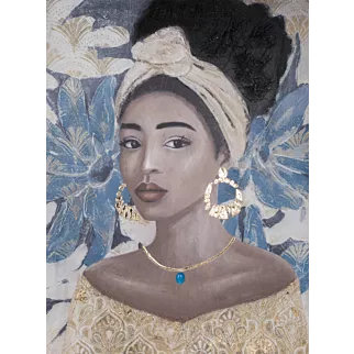 Obraz GODDESS 2 portret kobiety ręcznie malowany na płótnie