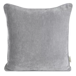 Poszewka na poduszkę 45x45 cm szenilowa, szara NILO
