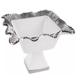 Misa ceramiczna BETSY ze srebrnymi akcentami