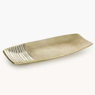 Patera dekoracyjna ELARA łącząca matową powierzchnie z błyszczącym wzorem