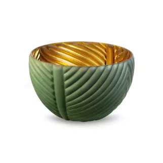 Misa dwukolorowa z dekoracyjnego szkła NADIA 2 z wytłaczanym wzorem