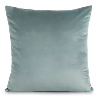 Poszewka na poduszkę 45x45 cm welwetowa, gładka szałwiowa o delikatnym połysku GAJA 1