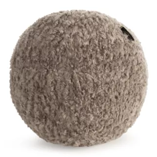 Poduszka w formie kuli średnica 24 cm z tkaniny typu bukla beżowa BUKLA 09