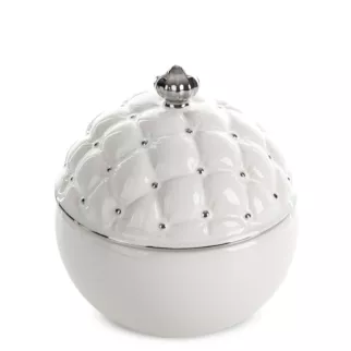 Pojemnik ceramiczny ADORE zdobiony pikowaniem