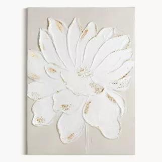 Obraz trójwymiarowy kwiat ręcznie malowany