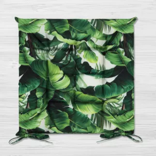 Poduszka na krzesło 40 x 40 x 5 cm wodoodporna zielona GARDEN