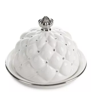 Pojemnik ceramiczny ADORE zdobiony pikowaniem