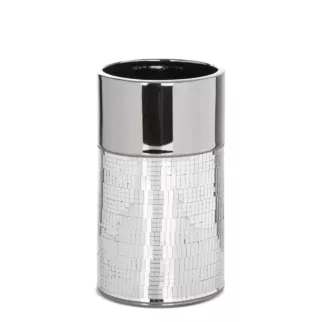 Wazon ceramiczny MIRONA zdobiony drobnymi witrażowymi lusterkami