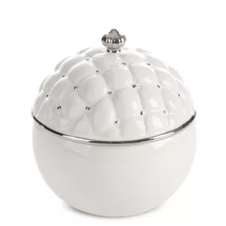 Pojemnik ceramiczny ADORE zdobiony pikowaniem