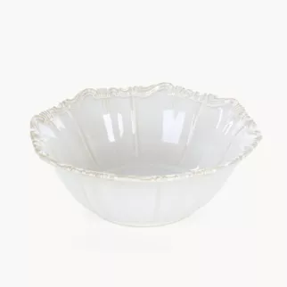 Misa ceramiczna kremowa dekoracyjna 23x23x8 cm ARLETA - kolekcja FOREST SUMMER