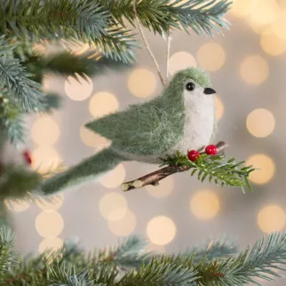 Ozdoba na choinkę PTASZEK z przyjemnej tkaniny typu filc