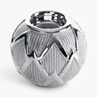 Kula dekoracyjna SAELA z błyszczącym geometrycznym wzorem