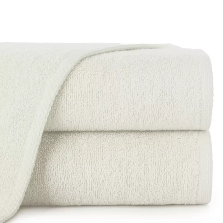 Ręcznik kąpielowy 50x90 cm bawełniany kolor kremowy 400 g/m2 GŁADKI 1