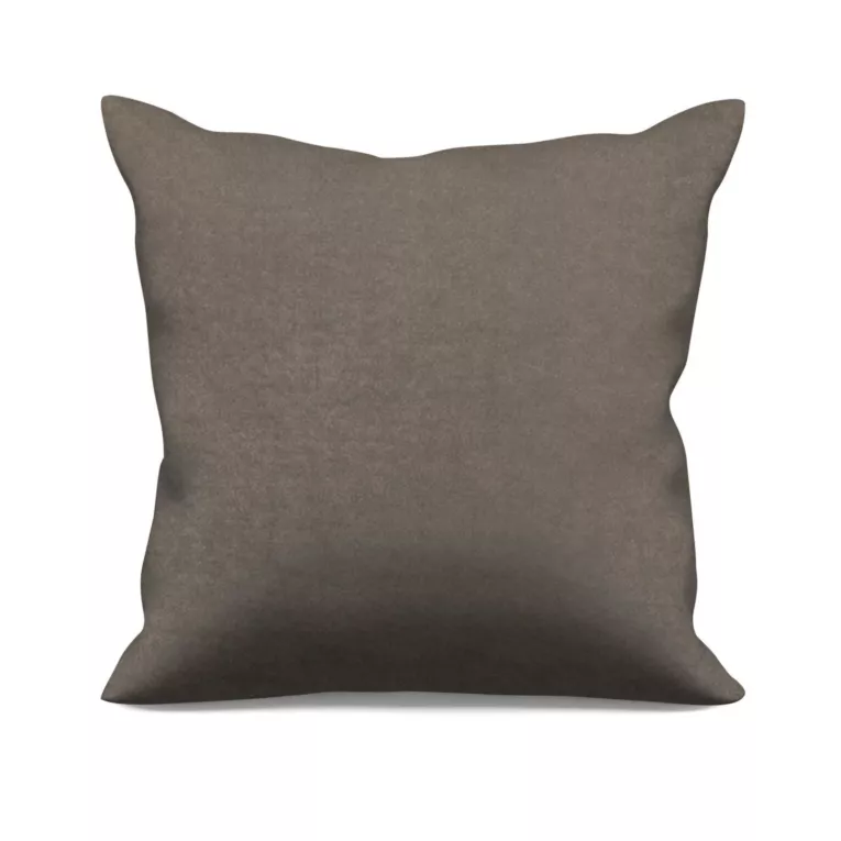 Poszewka szyta ADESSA grafitowa z miękkiej tkaniny o welurowej strukturze