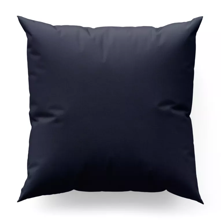 Poszewka szyta ADESSA granatowa z miękkiej tkaniny o welurowej strukturze