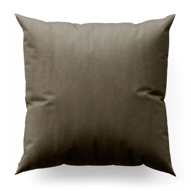 Poszewka szyta SAFARI jasnobrązowa z miękkiej welwetowej tkaniny z połyskiem