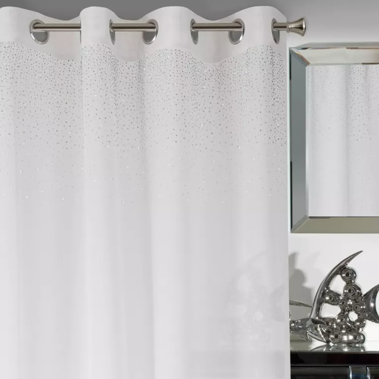 Firana MADLEN zdobiona połyskującymi dżetami