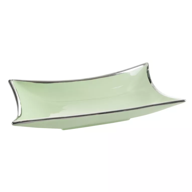 Patera ceramiczna o geometrycznym kształcie