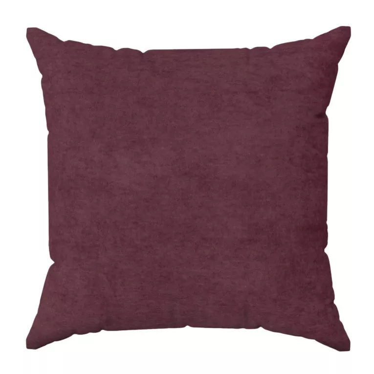Poszewka szyta DORA - HIT burgundowa z miękkiej tkaniny o welurowej strukturze