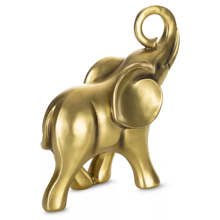 Figurka dekoracyjna SŁOŃ z uniesioną trąbą