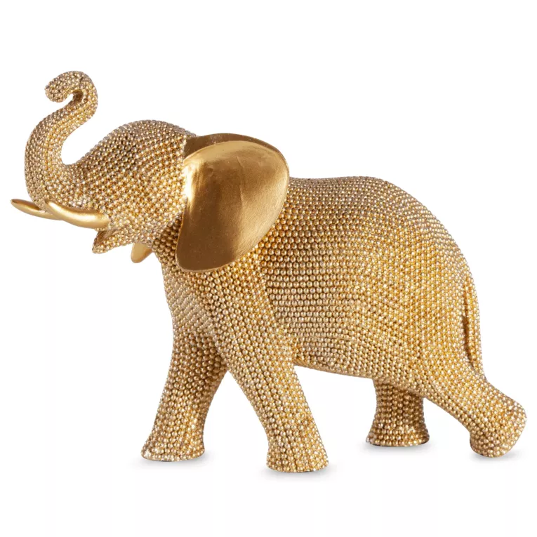 SŁOŃ - figurka dekoracyjna ELDO 2 o drobnym strukturalnym wzorze