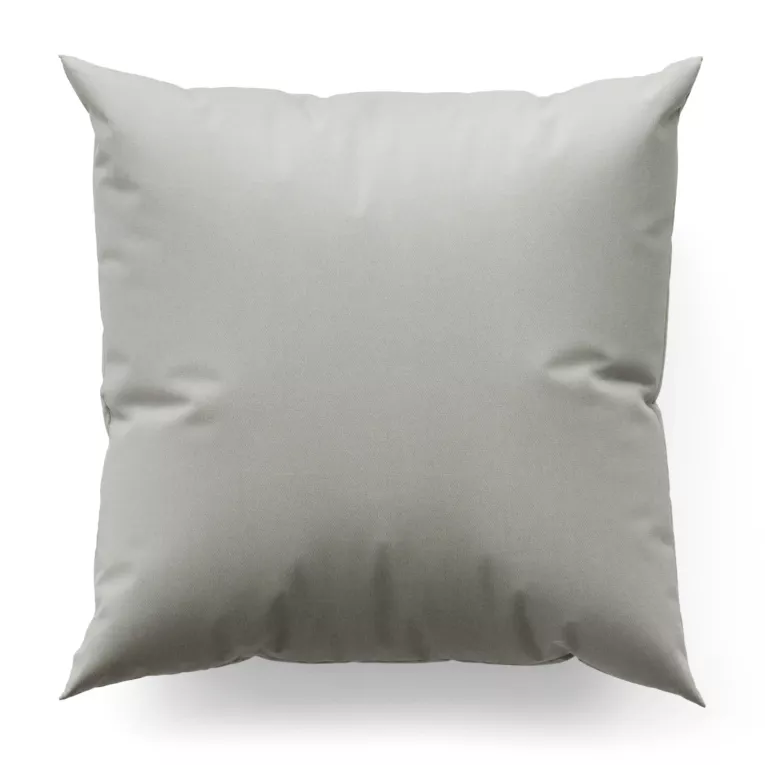 Poszewka szyta kremowa z gładkiego, matowego welwetu