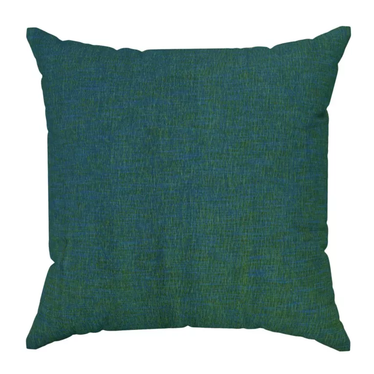 Poszewka szyta butelkowo zielona miękka, szenilowa tkanina o wyraźnym splocie i delikatnym połysku, mieniąca się w dwóch odcieniach