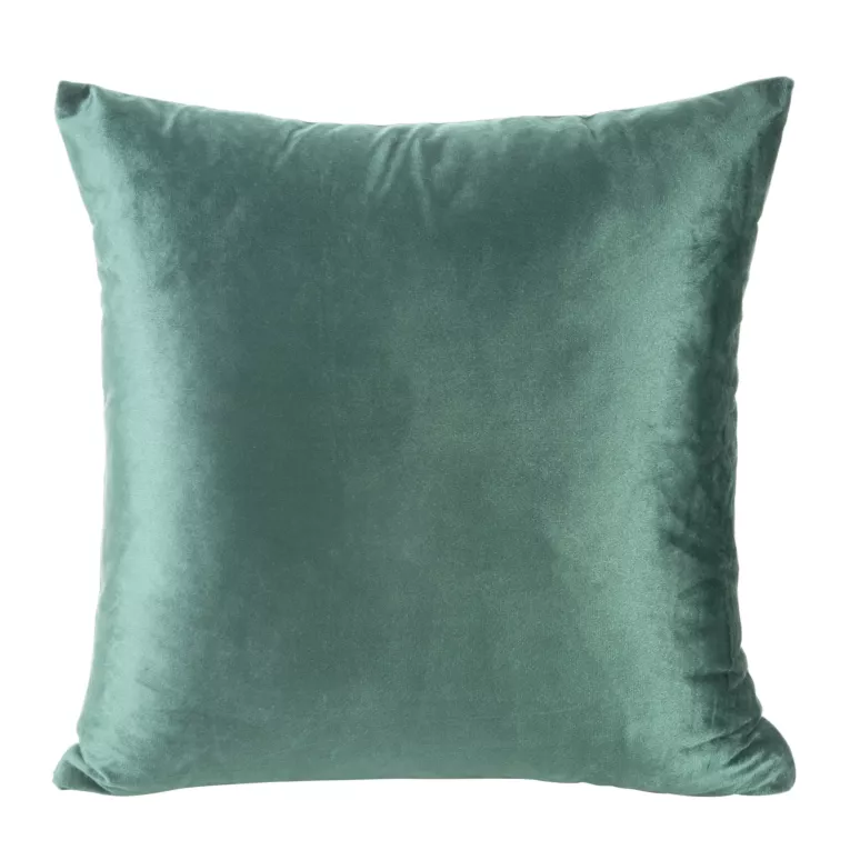 Poszewka na poduszkę 40x40 cm welwetowa ciemnozielona z połyskiem miękka i puszysta MELANIE