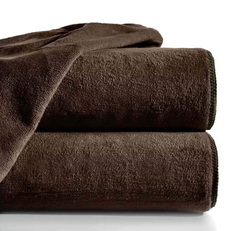 Ręcznik szybkoschnący 70x140 cm z mikrofibry kolor brązowy sportowy 380g/m2 AMY