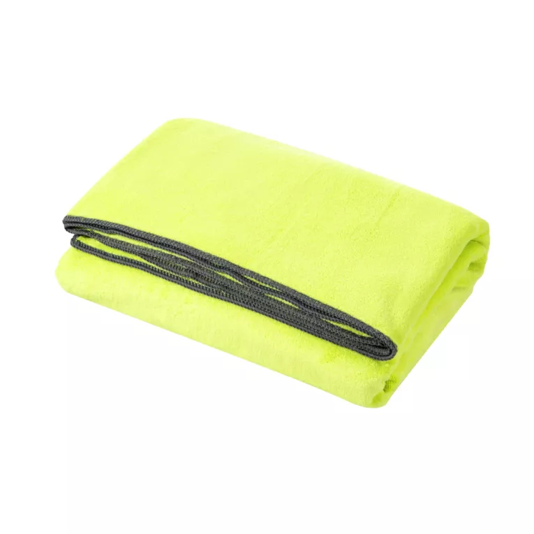 Ręcznik plażowy 80x160 cm z mikrofibry kolor zielony szybkoschnący 380 g/m2 IGA