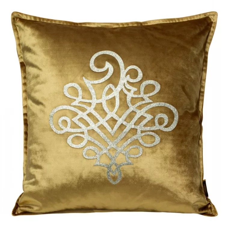 Poszewka welwetowa ROYAL 3 z srebrnym ornamentem