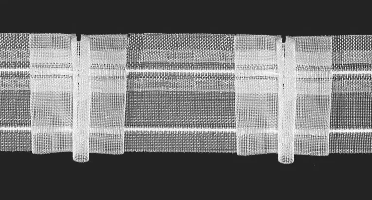 Taśma marszcząca POTRÓJNA ZAKŁADKA do zasłon i firan, marszczenie 1:2