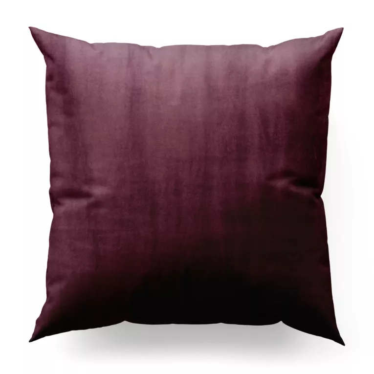 Poszewka szyta SAFARI fioletowa z miękkiej welwetowej tkaniny z połyskiem
