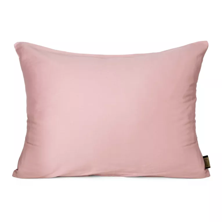 Poszewka na poduszkę 50x70 cm z satyny bawełnianej pudrowo różowa NOVA