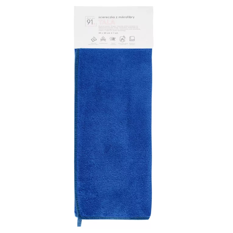 Ściereczka 40x40 cm z mikrofibry kolor granatowy 600 g/m2 TALA Design 91
