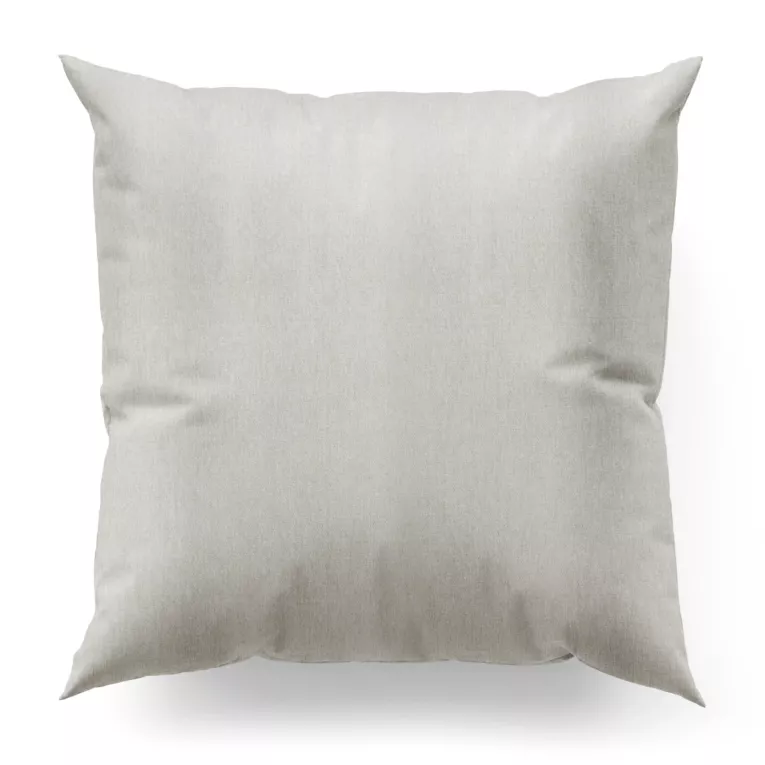 Poszewka szyta stalowa z tkaniny o szenilowej strukturze