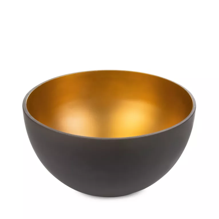 LIMITED COLLECTION Misa ALISMA brązowo-złoty z malowanego szkła artystycznego CIEPŁO BRĄZÓW