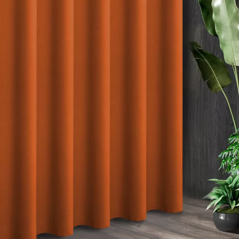 Tkanina zasłonowa ADORE gładka i miękka w dotyku o welurowej strukturze